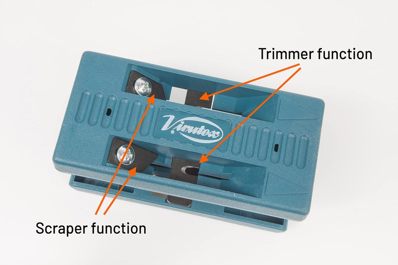 Virutex AU93 Double Edge Manual Banding Trimmer and Scrapper and RC21E Edge Cutter Pack for Professional Finish, Lightweight Tools for Easy Use, No Other Finishing Operations Required - Image 4